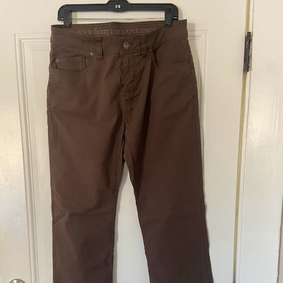 Dark Brown Prana pants, 34x32 - Picture 3 of 5